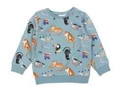 Name It mineral blue printet sweatshirt